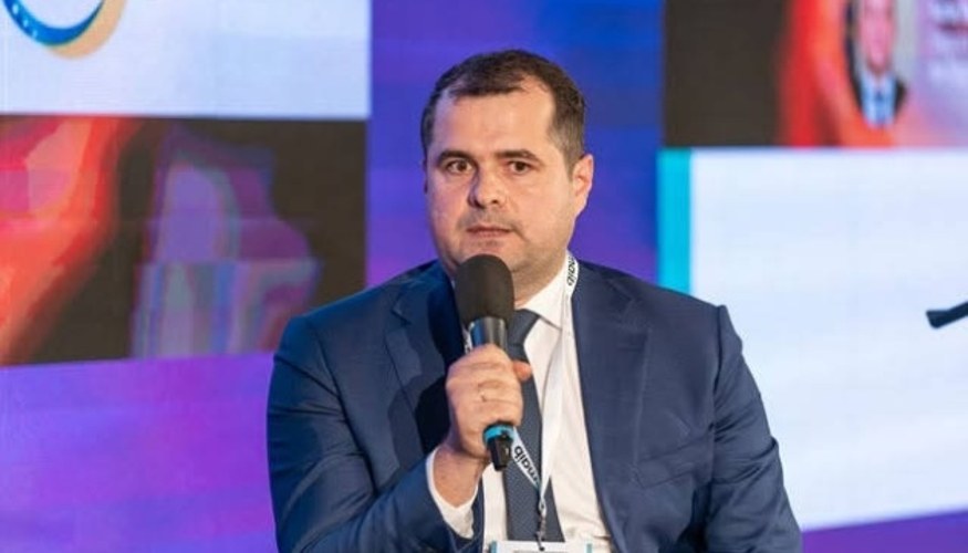 Василе Тофан під час брифінгу в Кишиневі