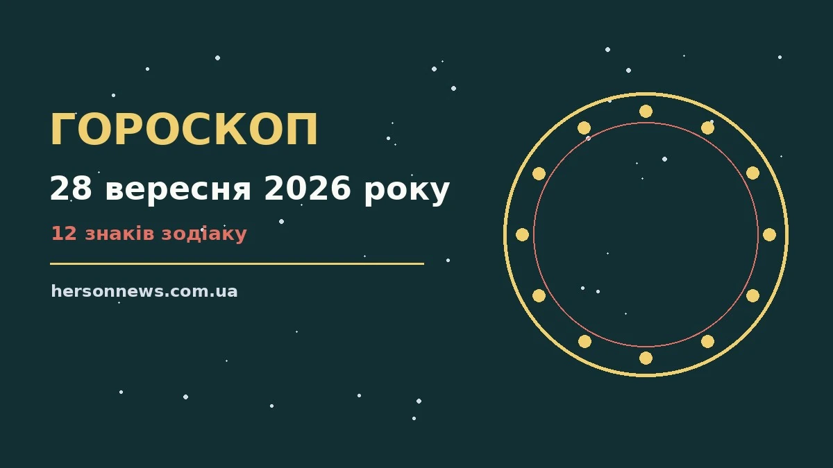 Зоряне небо над міським краєвидом увечері 28 вересня, символ щоденного гороскопу