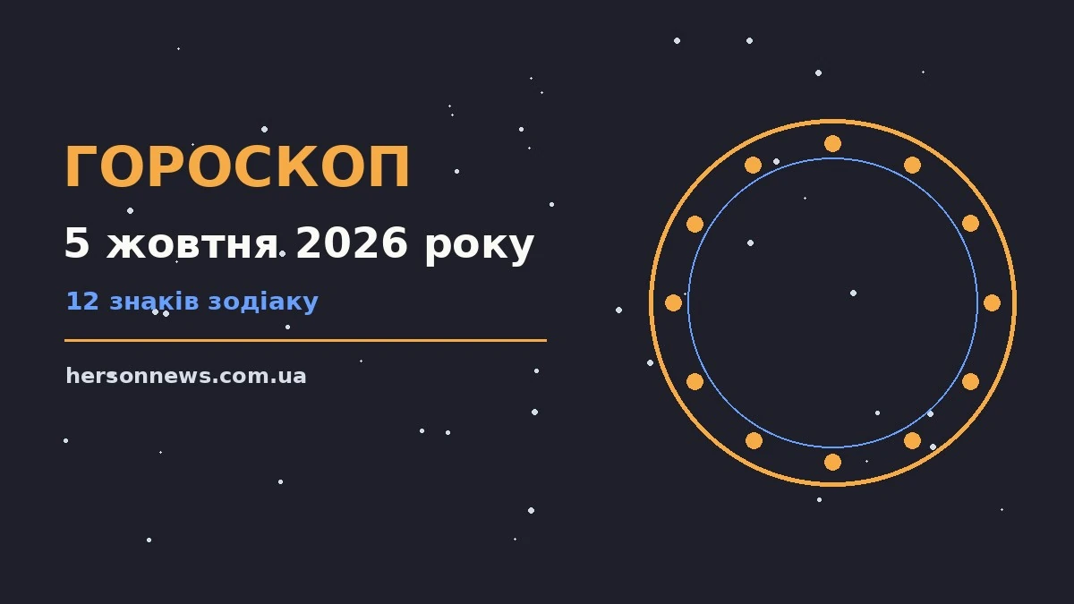 Щоденний гороскоп на 5 жовтня 2026 року для всіх знаків Зодіаку з порадами для родини й кохання