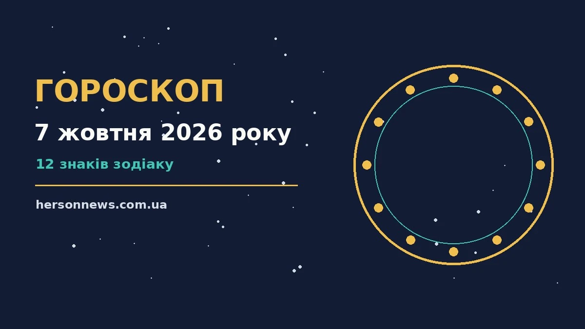 Зодіакальні знаки на тлі ранкового неба, гороскоп на 7 жовтня 2026 року