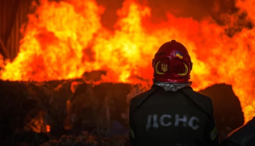 Наслідки падіння збитого безпілотника у селі Муроване на Львівщині