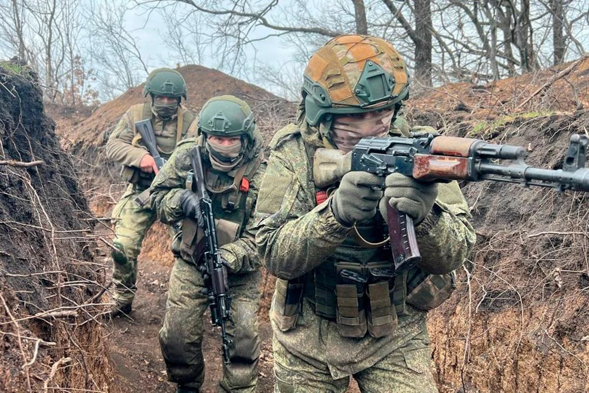 Карта лінії фронту на Донбасі з позначенням темпів просування російських військ